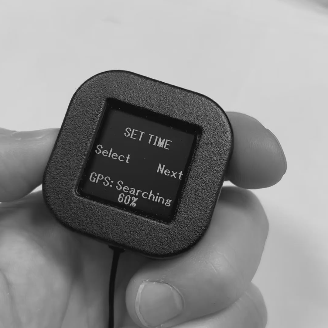 Splitscreen rowing GPS performance monitor computer rate meter. Set Time